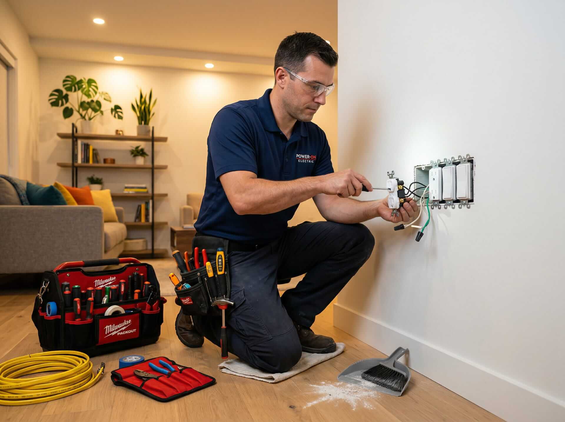 Új villamos hálózat kiépítése